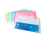 Pochettes de rangement à bouton pression Rapesco A4+ - Lot de 5