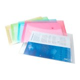 Pochettes de rangement à bouton pression Rapesco A4+ - Lot de 5