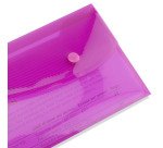 Pochettes de rangement à bouton pression Rapesco format DL - Lot de 5