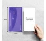 Pochettes de rangement à bouton pression Rapesco format DL - Lot de 5