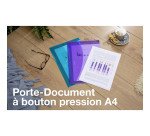 Pochette de rangement à bouton pression Rapesco A4+ - Lot de 5