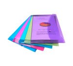 Pochette de rangement à bouton pression Rapesco A4+ - Lot de 5