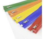 Pochettes de rangement zippées A5 Rapesco - Lot de 5