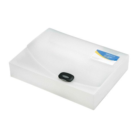 Caja archivadora de plástico Rapesco lomo 6 cm blanco