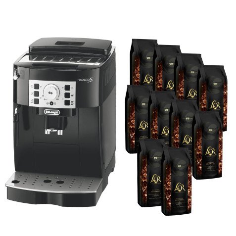 Pack machine expresso avec broyeur Delonghi - Magnifica S + 10 paquets de 1 kg Café en grains L'Or Espresso gourmand Arabica et robusta