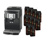 Espresso machine with grinder Delonghi - Magnifica S + 10 packs of 1 kg L'Or Espresso gourmet Arabica and Robusta coffee beans