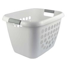 Corbeille à linge 28 Litres, blanc