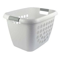 Corbeille à linge 28 Litres, blanc