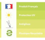 Pince à linge bi-matières extra fortes anti glissantes - Lot de 20