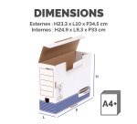 Boite archives Bankers Box by Fellowes carton bleu dos 10 cm
