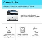 Imprimante multifonction laser 4 en 1 HP LaserJet Pro MFP 3302FDW