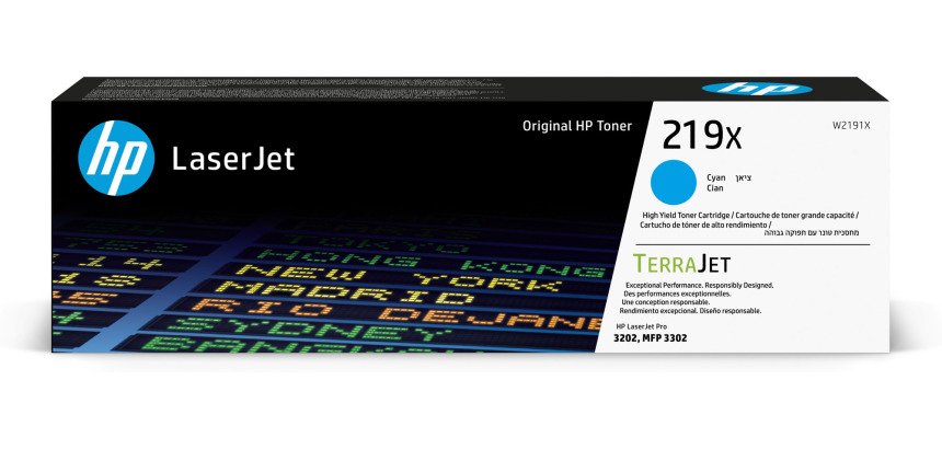 HP 219X cartouche haute capacité couleurs séparées pour imprimante laser