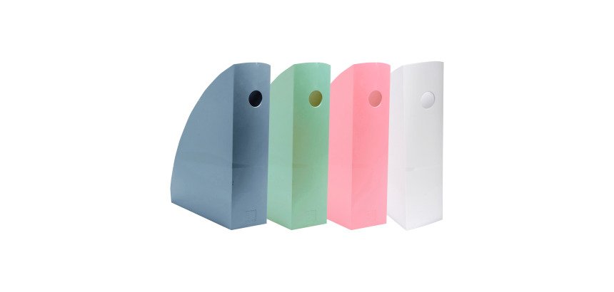 Range-revues Exacompta Mag-cube gamme AuteniK dos 8,2 cm couleurs assorties