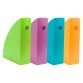 Exacompta Mag-cube magazine rack POP'N CO range, 8.2 cm spine, assorted vibrant colors.