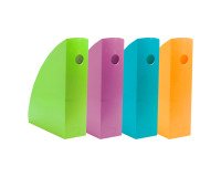 Range-revues Exacompta Mag-cube gamme POP'N CO dos 8,2 cm couleurs assorties vives