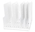 Dispensador de folletos de 5 divisiones a color Modulotop de Exacompta