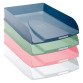 Set of 4 Exacompta Combo-Styli assorted color letter trays