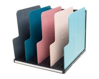 Dispensador de folletos de 5 divisiones a color Modulotop de Exacompta