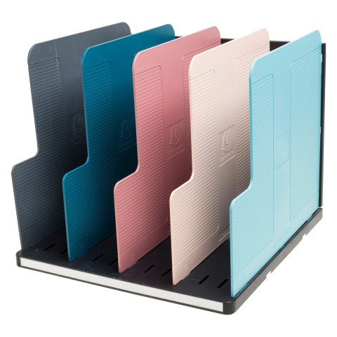 Dispensador de folletos de 5 divisiones a color Modulotop de Exacompta surtido