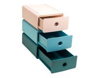 Lort de 3 mini module de classement Exacompta Tiny Box Skandi couleurs assorties