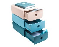 Lot of 3 Exacompta Tiny Box Skandi assorted color mini filing modules