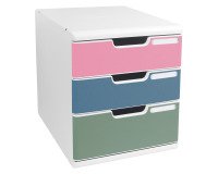 Modulo, 3 coloured drawers