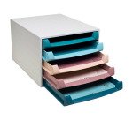 Module de classement Exacompta The Box gamme Skandi 5 tiroirs