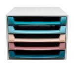 Module de classement Exacompta The Box gamme Skandi 5 tiroirs