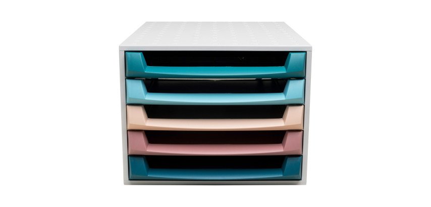 Module de classement Exacompta The Box gamme Skandi 5 tiroirs