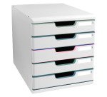 Module de classement Exacompta Modulo 5 tiroirs couleur