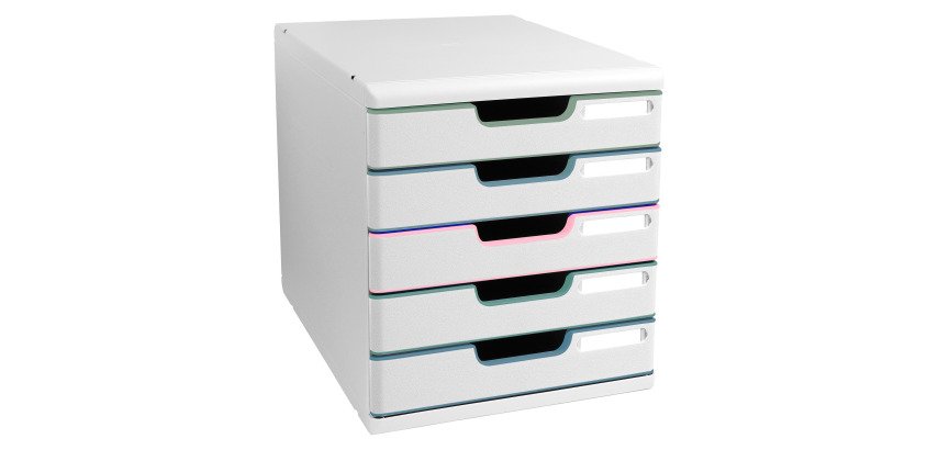 Module de classement Exacompta Modulo 5 tiroirs couleur