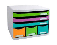 Módulo de archivo de 6 cajones Exacompta Iderama Store Box