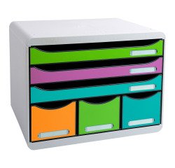 Módulo de archivo de 6 cajones Exacompta Iderama Store Box