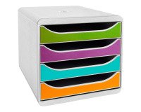Módulo archivador 4 cajones Exacompta Big Box gris claro