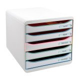 Módulo archivador con cajones de 5 colores Exacompta Big Box Plus