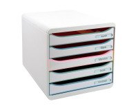 Módulo archivador con cajones de 5 colores Exacompta Big Box Plus