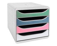 Módulo archivador 4 cajones Exacompta Big Box gris claro