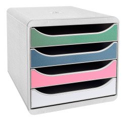Módulo archivador 4 cajones Exacompta Big Box gris claro