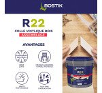 Colle à bois vinylique R22 D1 Bostik - Seau de 5 Kg
