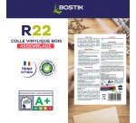 Colle à bois vinylique R22 D1 Bostik - Seau de 5 Kg