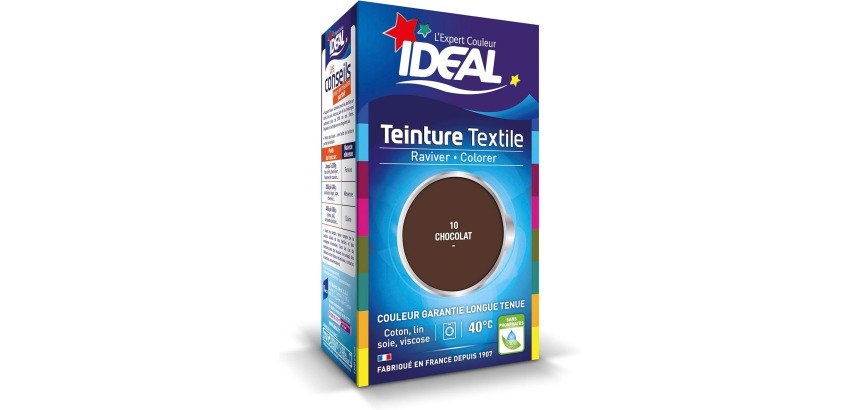 Teinture textile liquide Grand teint Idéal - Chocolat N° 10 - 40 ml