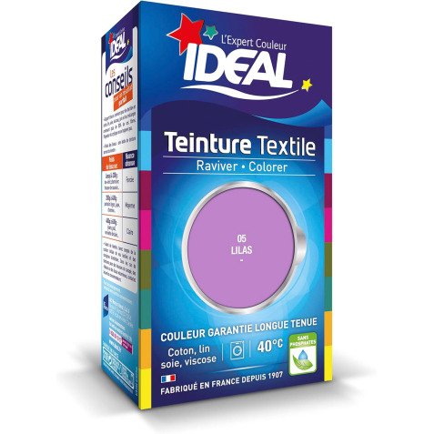 Teinture textile liquide Grand Teint Idéal - Lilas N°05 - 40 ml