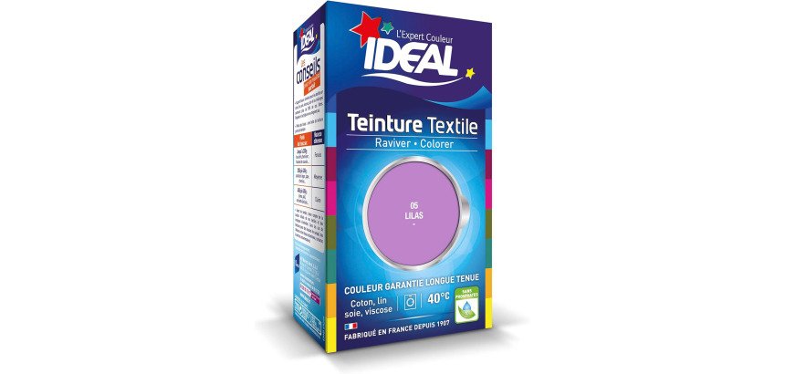 Teinture textile liquide Grand Teint Idéal - Lilas N°05 - 40 ml