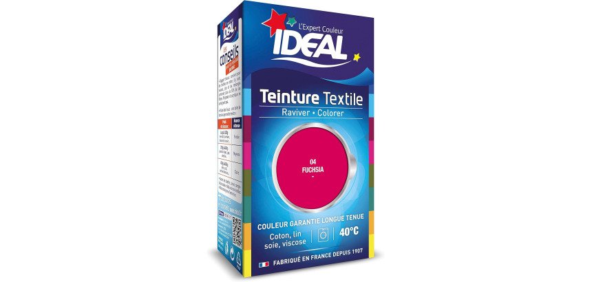 Teinture textile liquide Grand Teint Idéal - Fuchsia N°04 - 40 ml