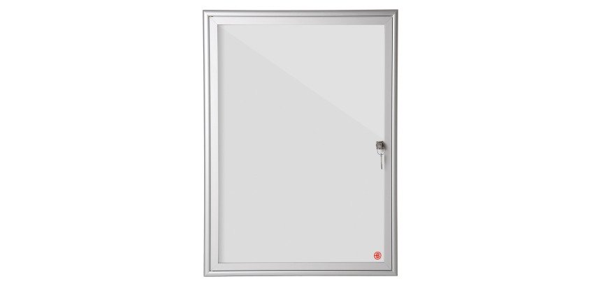Vitrine d'affichage intérieur Bruneau aluminium - 4 feuilles
