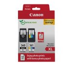 Pack cartouches Canon PG-560XL + CL-561XL et papier photo