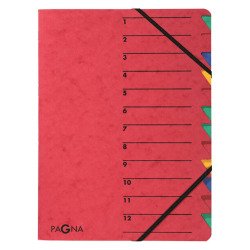 Trieur carte Pagna 'EASY' 12 divisions couleur