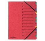 trieur 'EASY', A4, carton, 12 compartiments