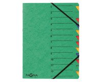 Trieur carte Pagna 'EASY' 12 divisions couleur