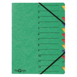 Trieur carte Pagna 'EASY' 12 divisions couleur